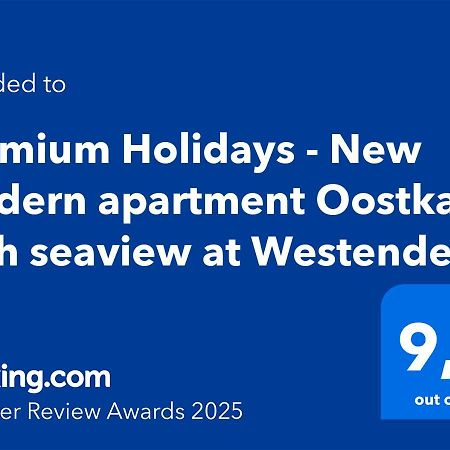 מידלקרק Premium Holidays - New Modern Apartment Oostkant With Seaview At Westende מראה חיצוני תמונה